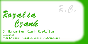 rozalia czank business card